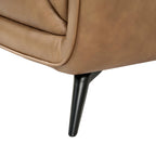 2-Sitzer Ledersofa Parma - Echtleder Kamelbraun, 178 cm - FURNHOUSE
