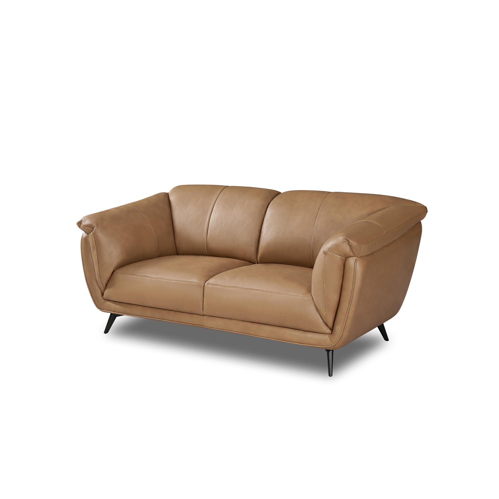 2-Sitzer Ledersofa - Echtleder Kamelbraun Parma - FURNHOUSE