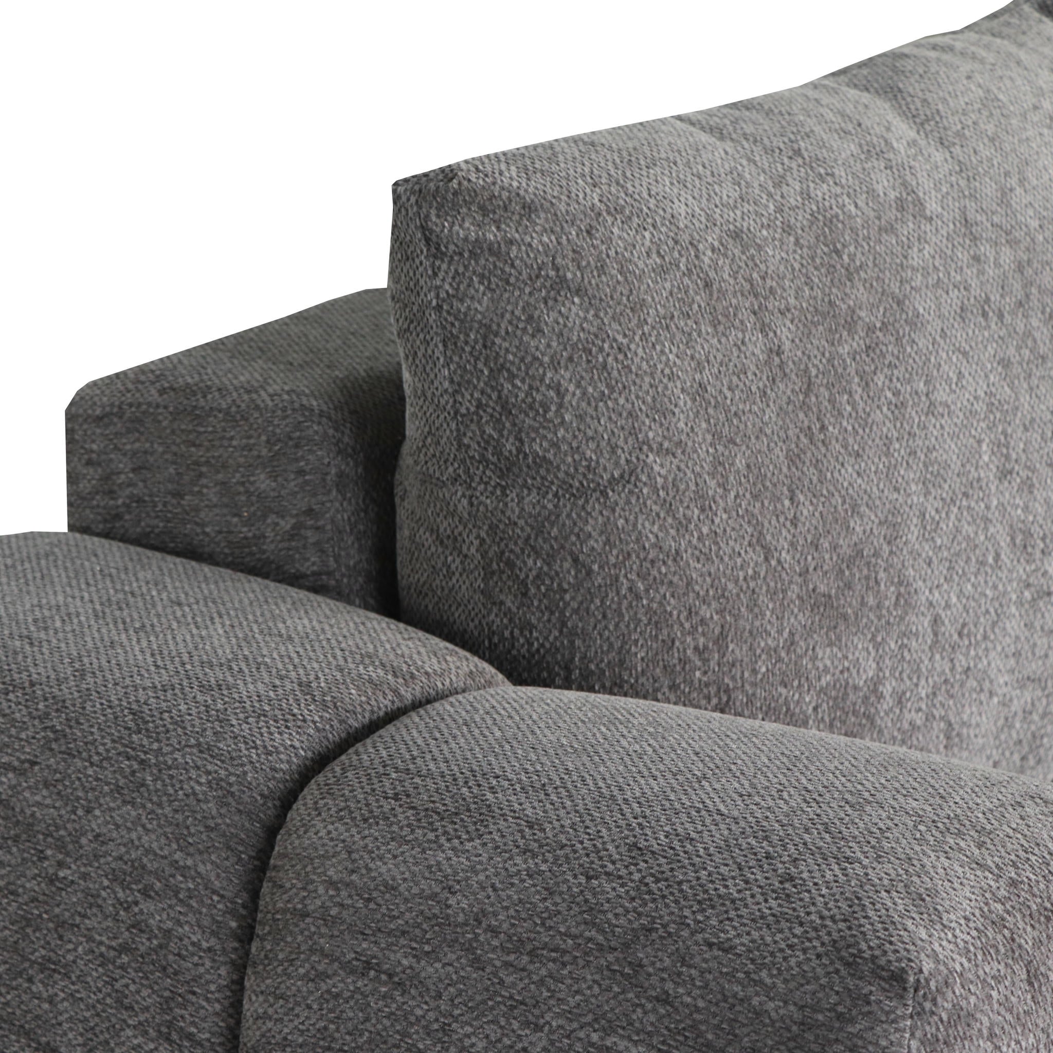 L-Form Ecksofa Links - Stoffbezug Grau Ocean - FURNHOUSE