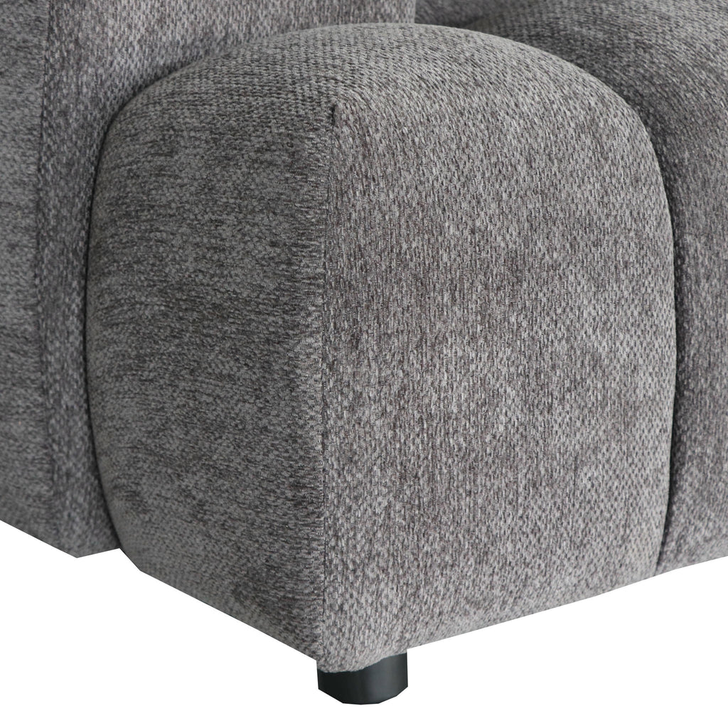 L-Form Ecksofa Links - Stoffbezug Grau Ocean - FURNHOUSE