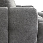 L-Form Ecksofa Links Ocean - Stoff Grau, 295 cm - FURNHOUSE