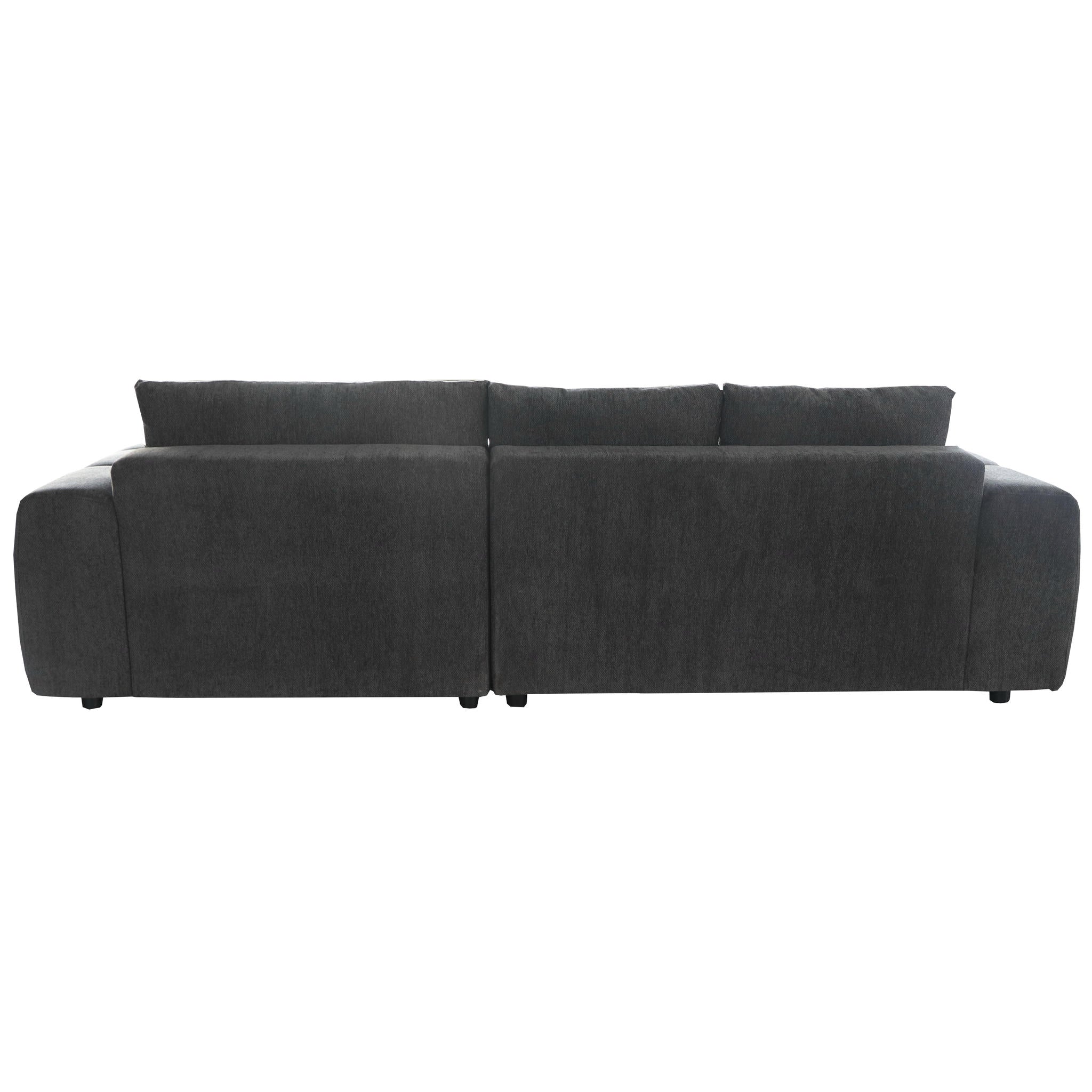 L-Form Ecksofa Rechts - Stoffbezug Grau Ocean - FURNHOUSE