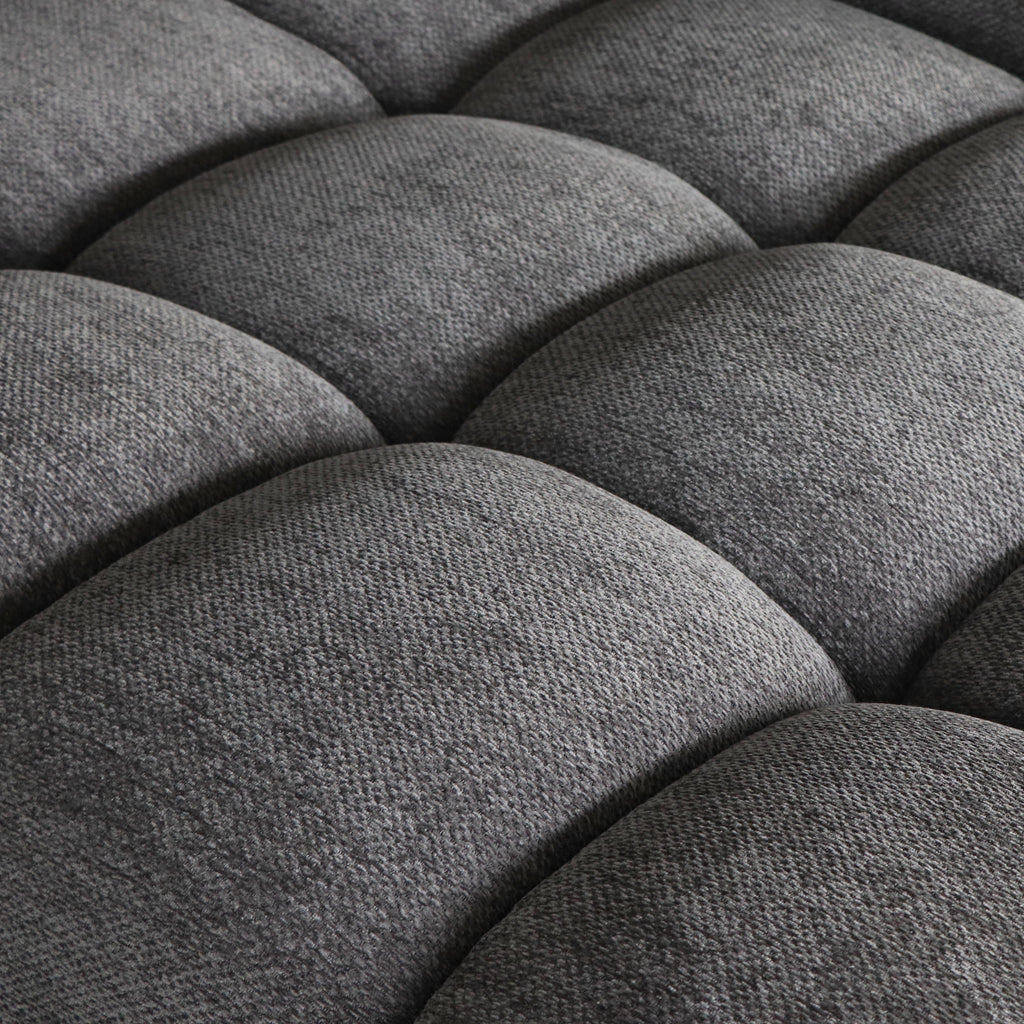 L-Form Ecksofa Rechts - Stoffbezug Grau Ocean - FURNHOUSE