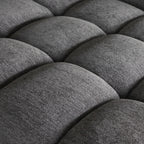 L-Form Ecksofa Rechts Ocean - Stoff Grau, 295 cm - FURNHOUSE