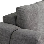 L-Form Ecksofa Rechts Ocean - Stoff Grau, 295 cm - FURNHOUSE