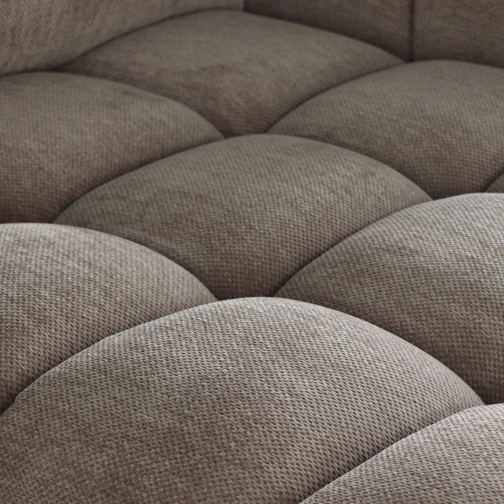 L-Form Ecksofa Links - Stoffbezug Taupe Ocean - FURNHOUSE