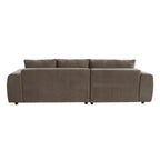 L-Form Ecksofa Links Ocean - Stoff Taupe, 295 cm - FURNHOUSE