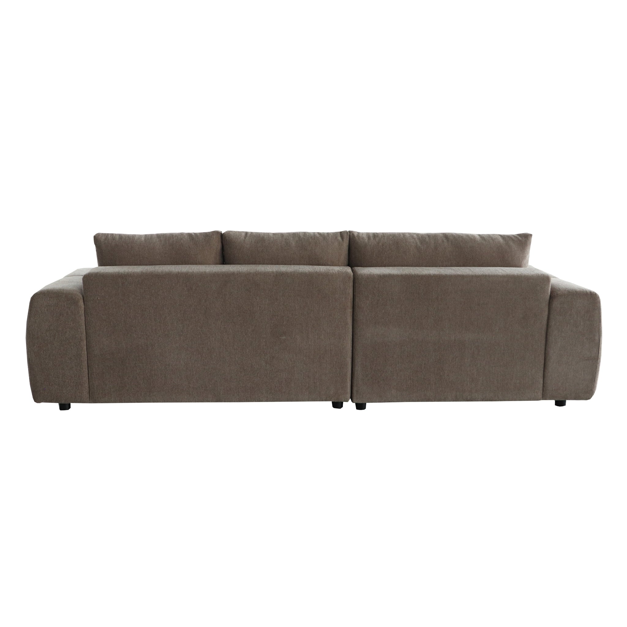L-Form Ecksofa Links - Stoffbezug Taupe Ocean - FURNHOUSE