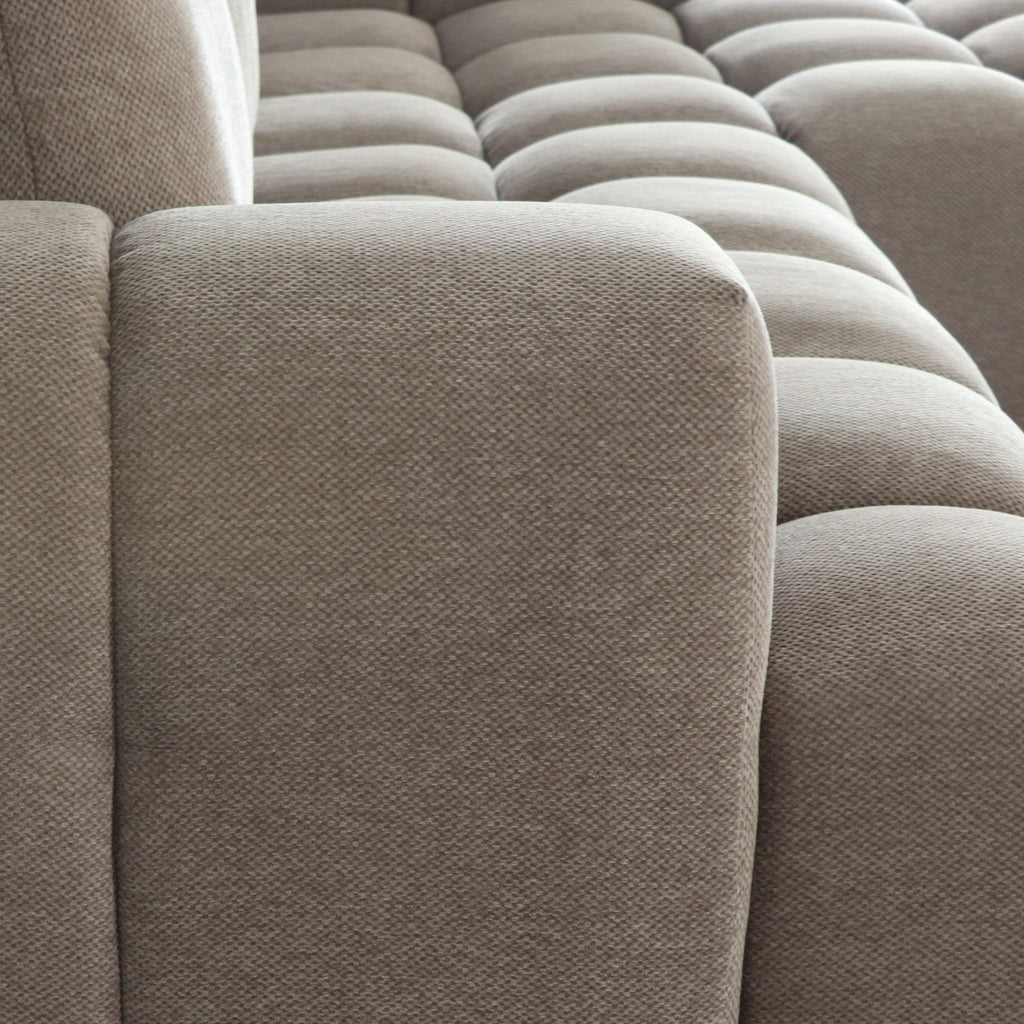 L-Form Ecksofa Links - Stoffbezug Taupe Ocean - FURNHOUSE