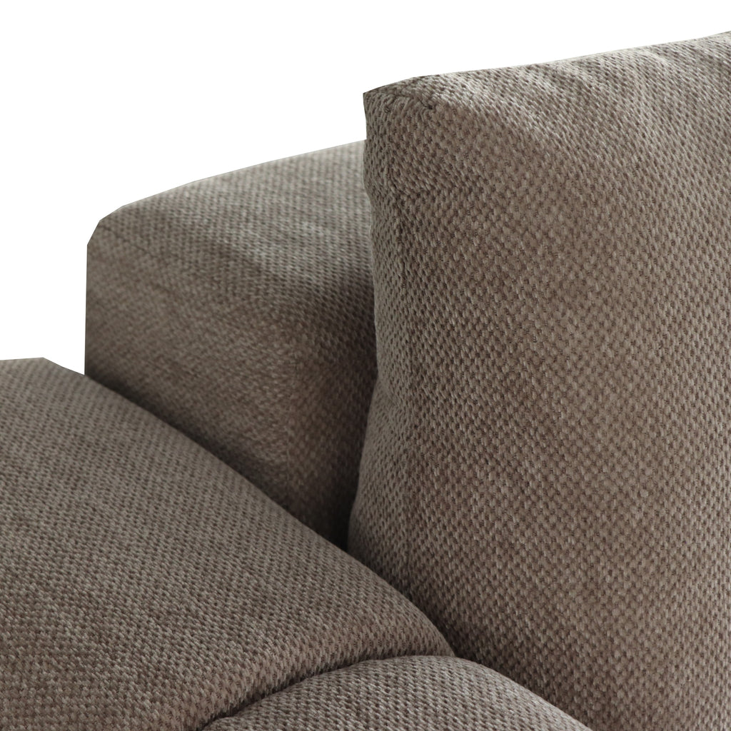 L-Form Ecksofa Rechts - Stoffbezug Taupe Ocean - FURNHOUSE