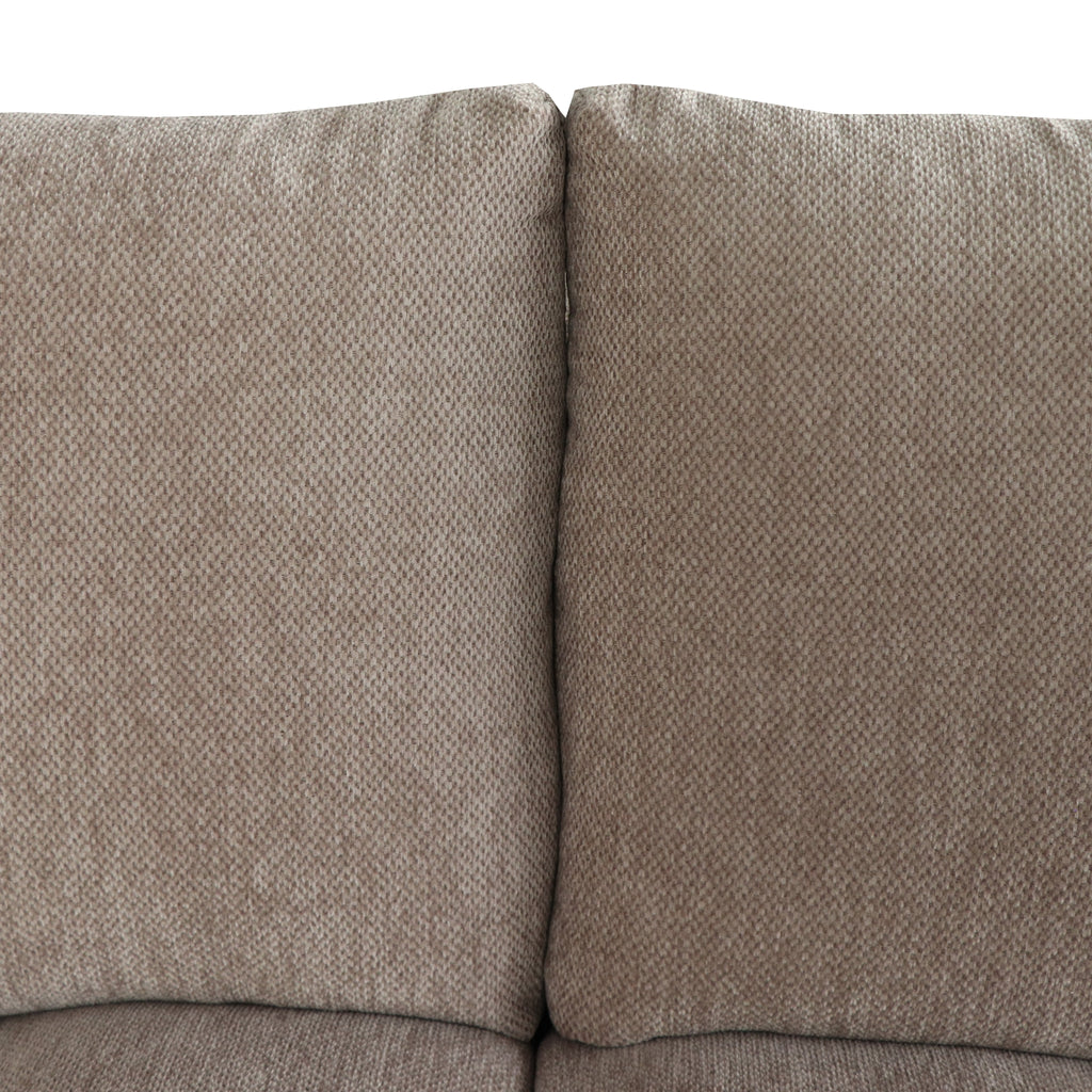 L-Form Ecksofa Rechts - Stoffbezug Taupe Ocean - FURNHOUSE