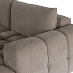 L-Form Ecksofa Rechts Ocean - Stoff Taupe, 295 cm - FURNHOUSE
