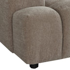 L-Form Ecksofa Rechts Ocean - Stoff Taupe, 295 cm - FURNHOUSE