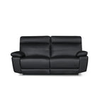 3-Sitzer Ledersofa Sao Paulo - Echtleder Schwarz, 207 cm - FURNHOUSE