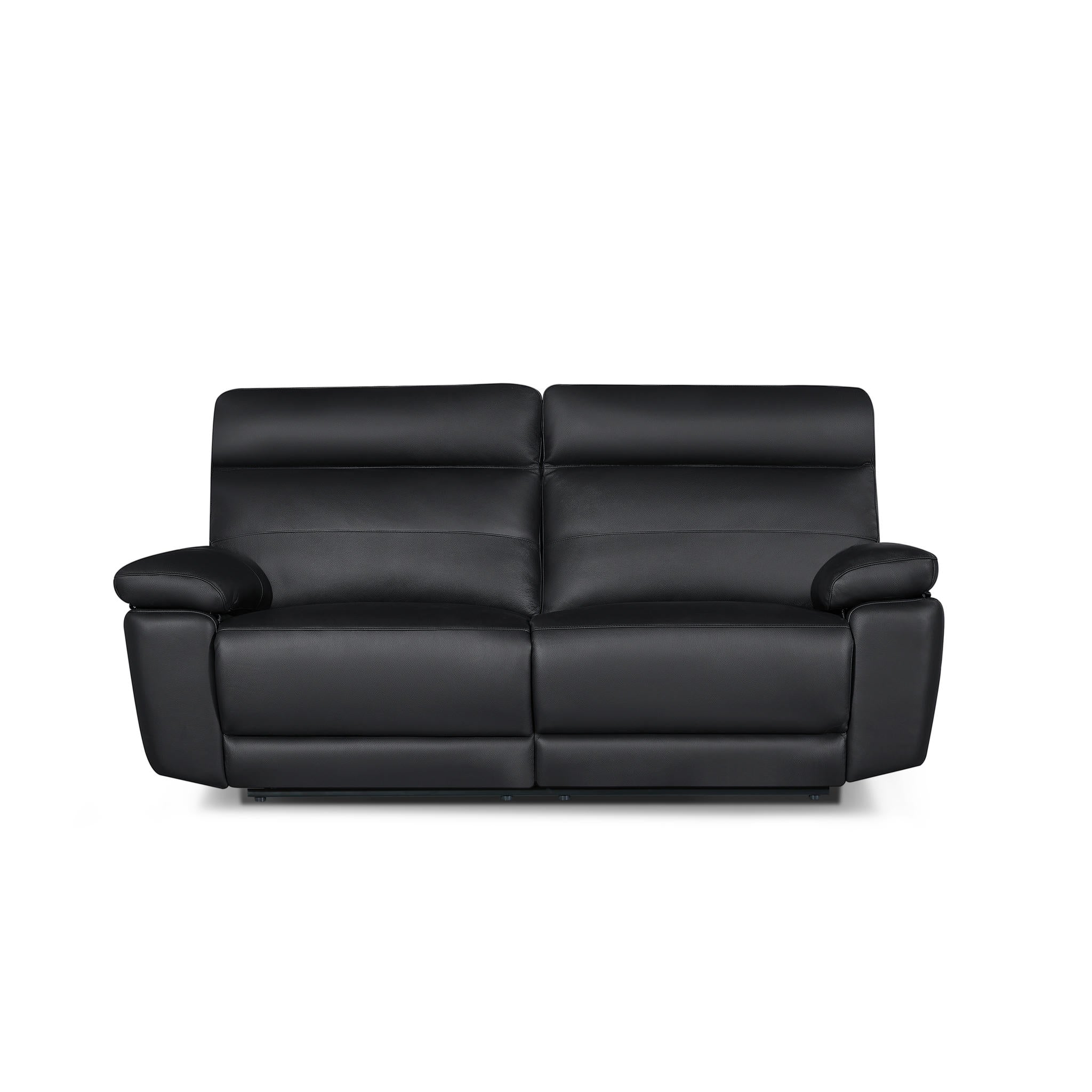 3-Sitzer Ledersofa - Echtleder Schwarz Sao Paulo - FURNHOUSE
