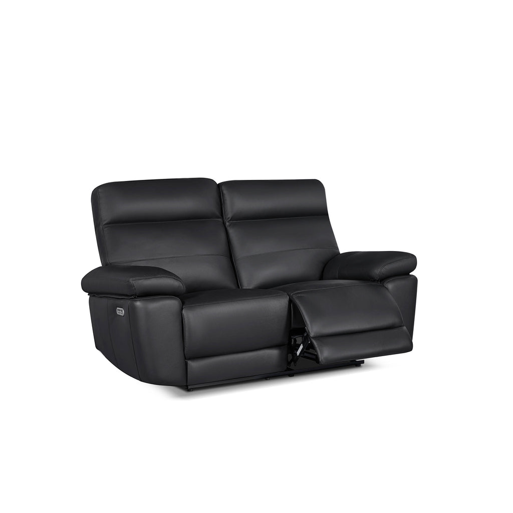 2-Sitzer Ledersofa - Echtleder Schwarz Sao Paulo - FURNHOUSE