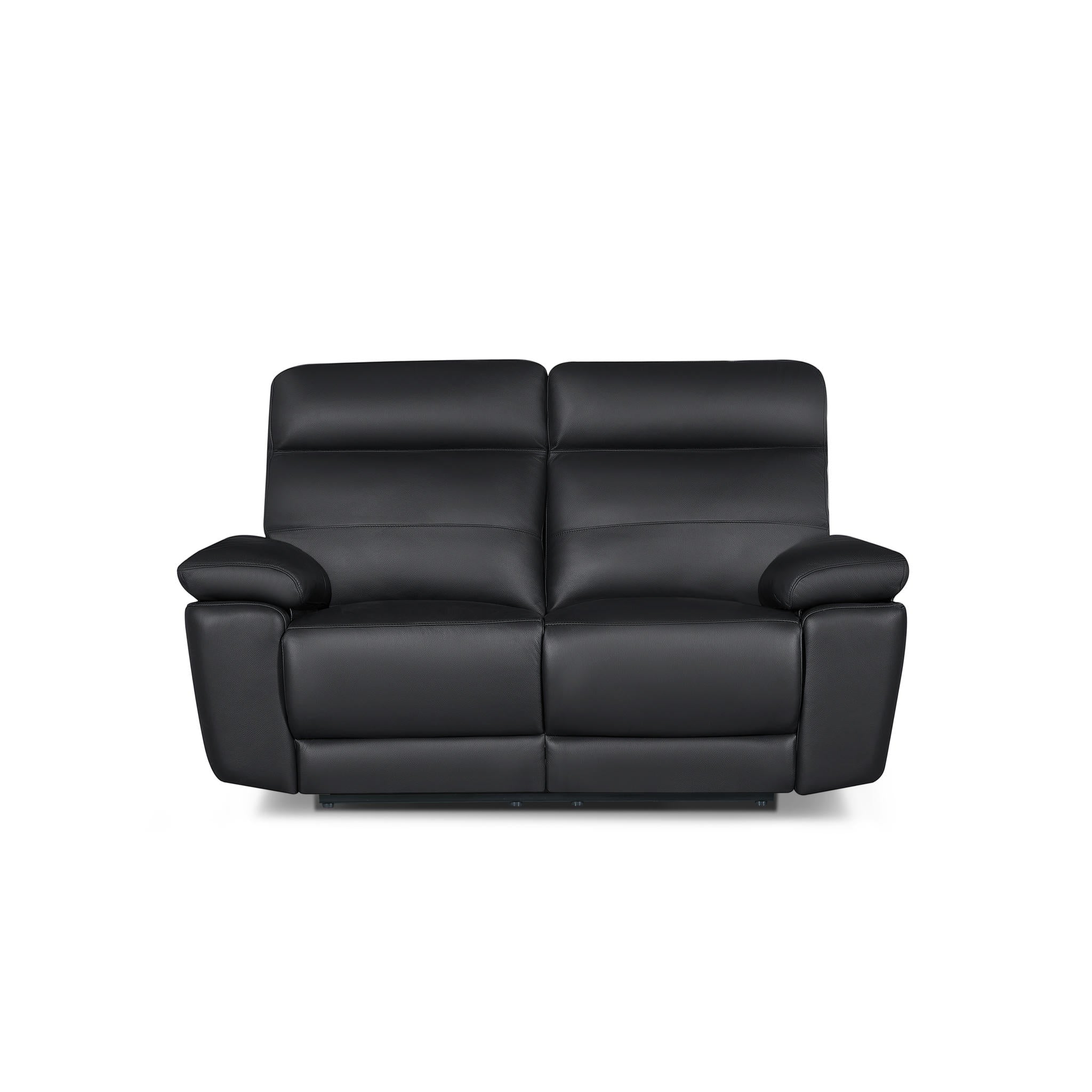 2-Sitzer Ledersofa - Echtleder Schwarz Sao Paulo - FURNHOUSE
