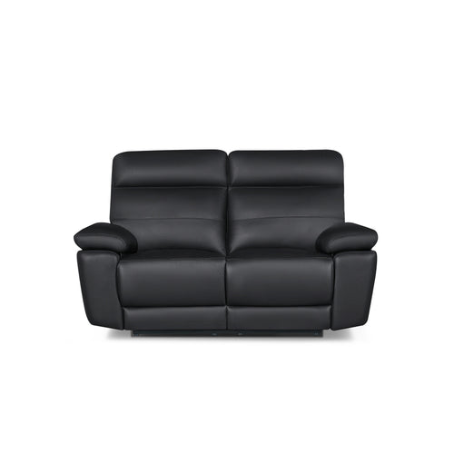 2-Sitzer Ledersofa - Echtleder Schwarz Sao Paulo - FURNHOUSE