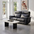 2-Sitzer Ledersofa - Echtleder Schwarz Sao Paulo - FURNHOUSE