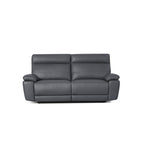 3-Sitzer Ledersofa Sao Paulo - Echtleder Grau, 207 cm - FURNHOUSE