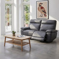 2-Sitzer Ledersofa - Echtleder Grau Sao Paulo - FURNHOUSE