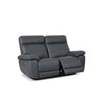 2-Sitzer Ledersofa Sao Paulo - Echtleder Grau, 167 cm - FURNHOUSE