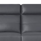 2-Sitzer Ledersofa Sao Paulo - Echtleder Grau, 167 cm - FURNHOUSE