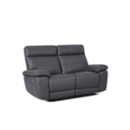 2-Sitzer Ledersofa Sao Paulo - Echtleder Grau, 167 cm - FURNHOUSE