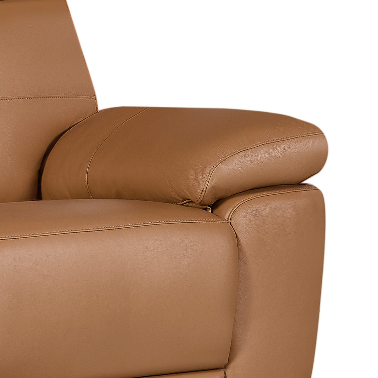 3-Sitzer Ledersofa - Echtleder Cognacbraun Sao Paulo - FURNHOUSE