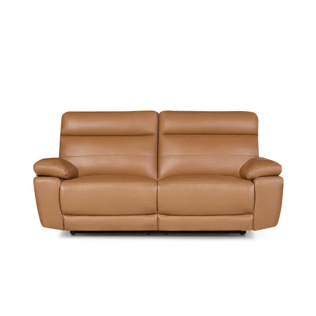 3-Sitzer Ledersofa - Echtleder Cognacbraun Sao Paulo - FURNHOUSE