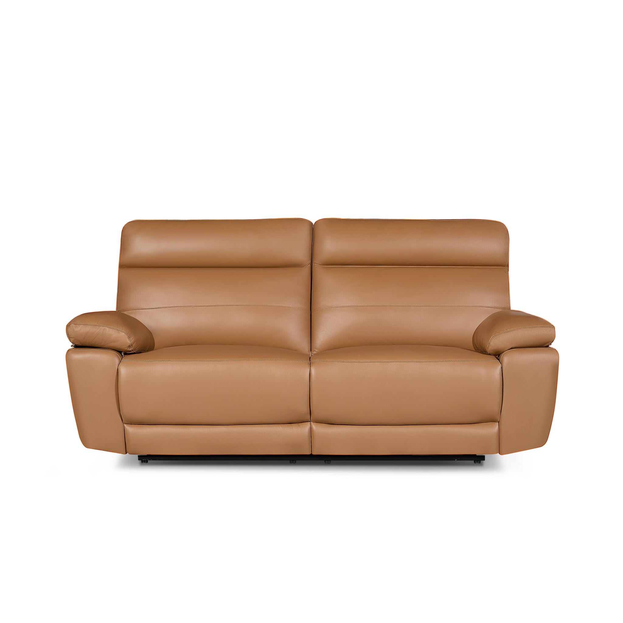 3-Sitzer Ledersofa - Echtleder Cognacbraun Sao Paulo - FURNHOUSE