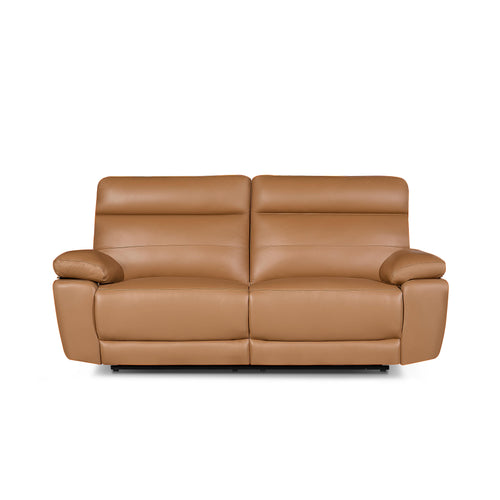 3-Sitzer Ledersofa Sao Paulo - Echtleder Cognacbraun, 207 cm - FURNHOUSE