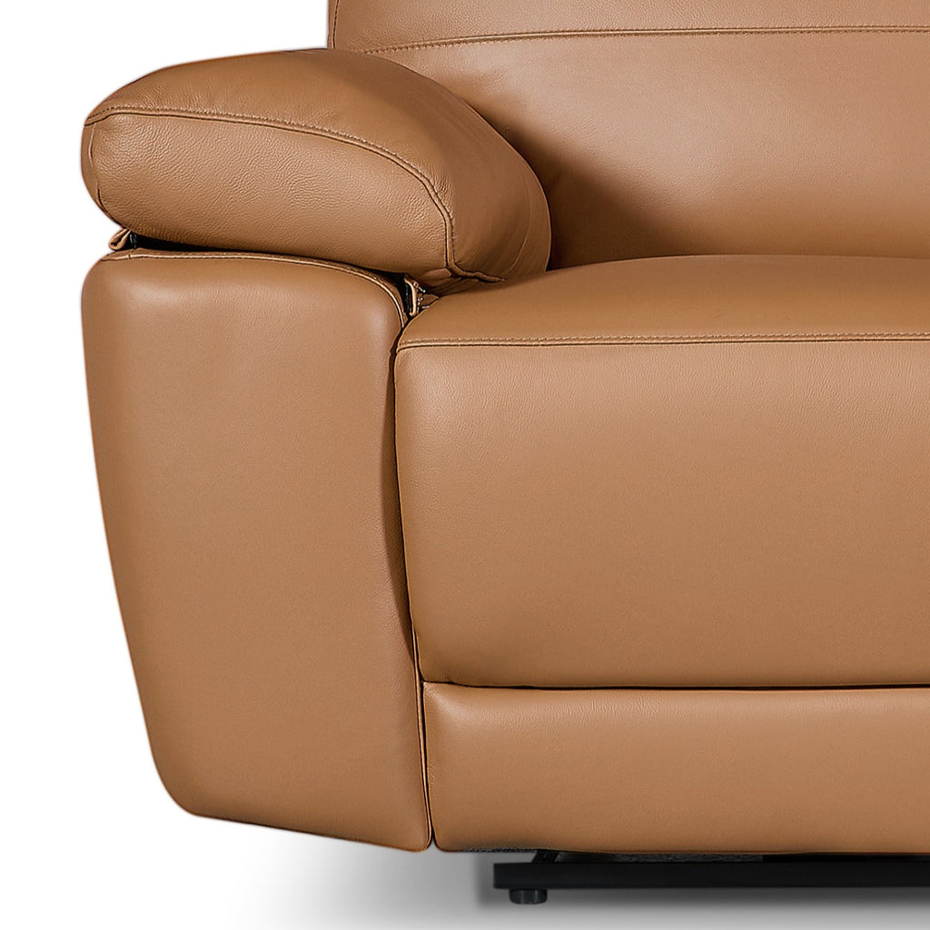 2-Sitzer Ledersofa - Echtleder Cognacbraun Sao Paulo - FURNHOUSE