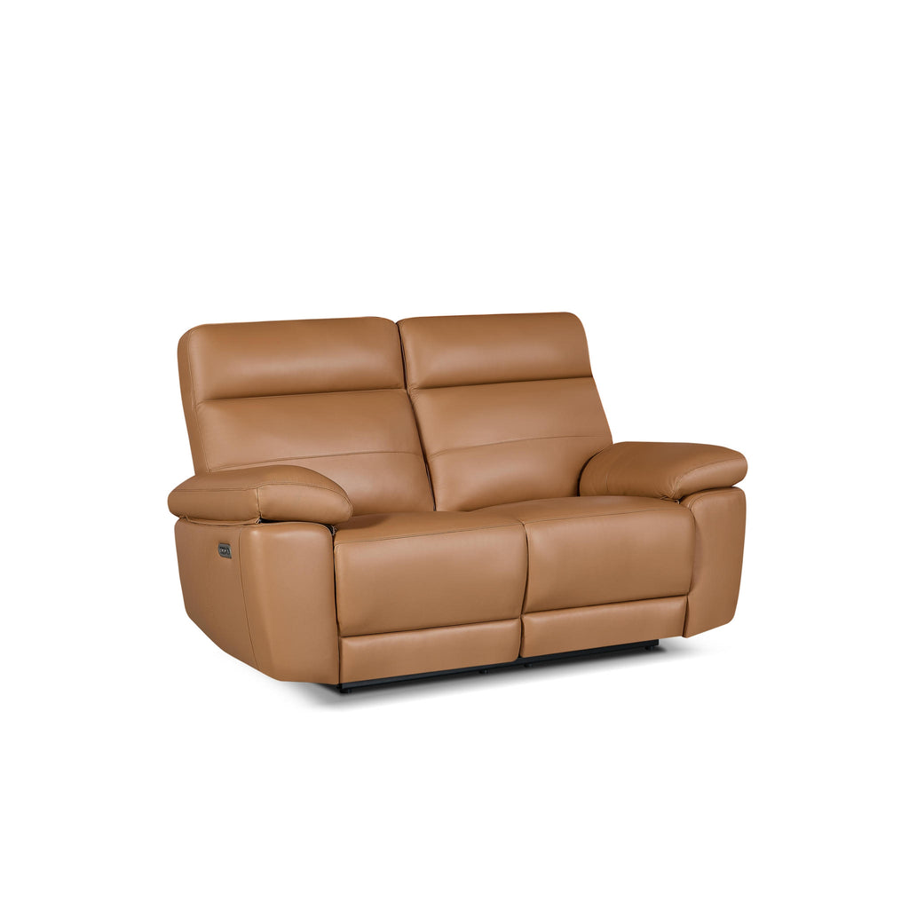 2-Sitzer Ledersofa - Echtleder Cognacbraun Sao Paulo - FURNHOUSE