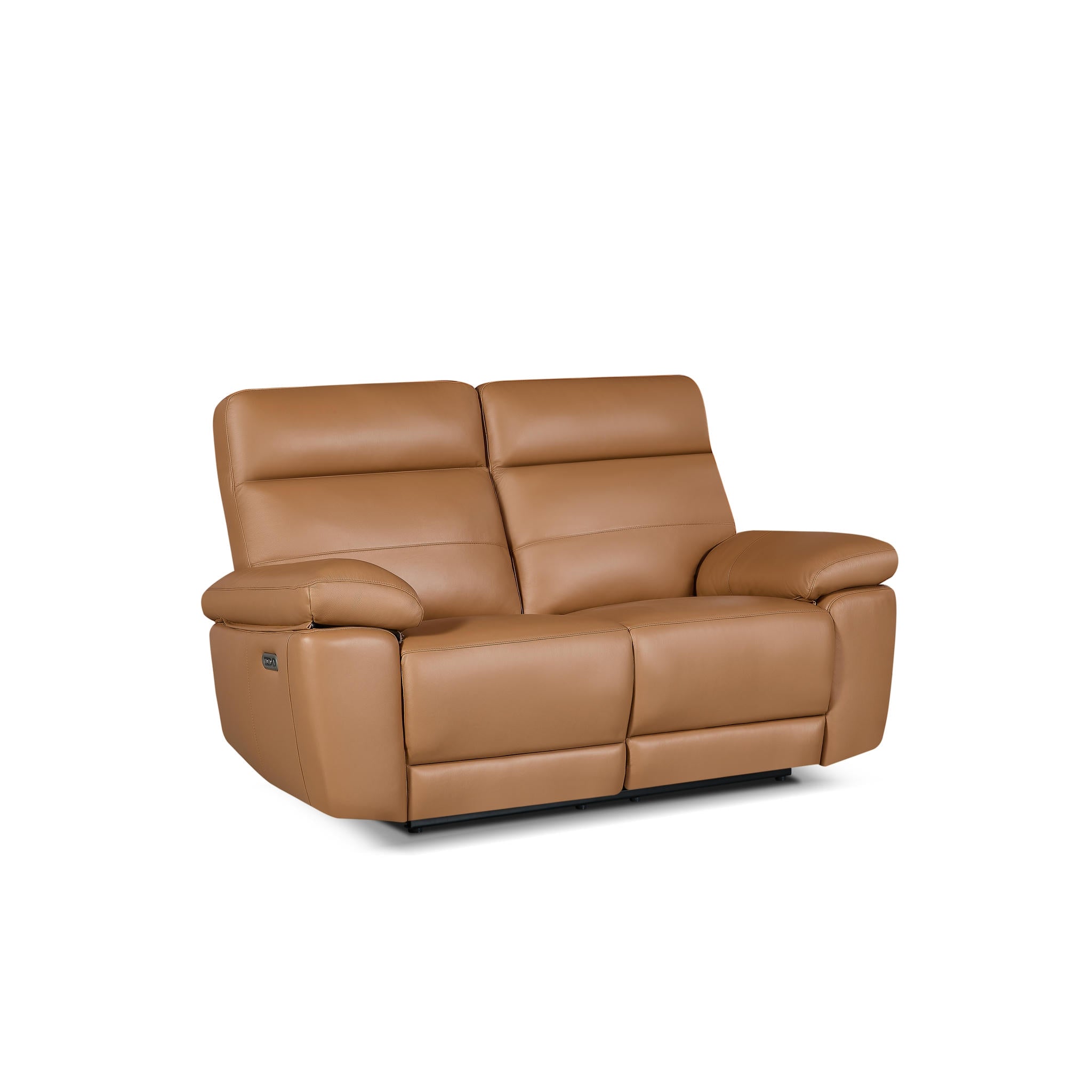 2-Sitzer Ledersofa - Echtleder Cognacbraun Sao Paulo - FURNHOUSE