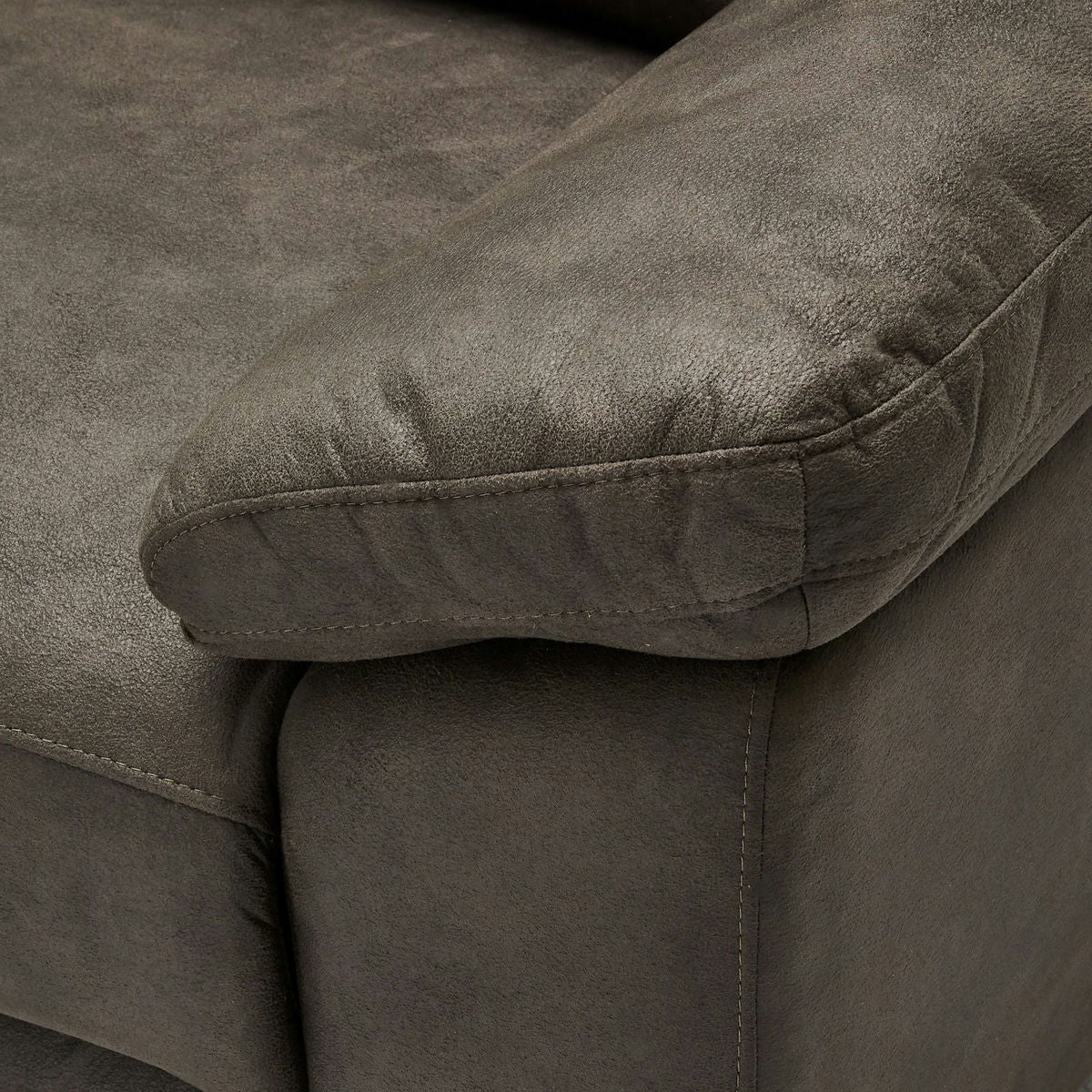 Selesta 2-Sitzer Sofa – mit Elektrische Relaxfunktion, USB - Stoffbezug Taupe Grau