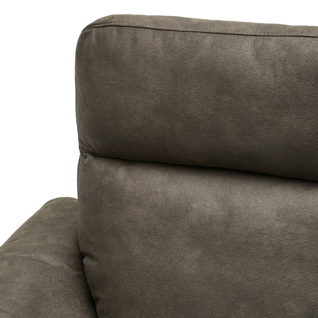 Selesta 2-Sitzer Sofa – mit Elektrische Relaxfunktion, USB - Stoffbezug Taupe Grau