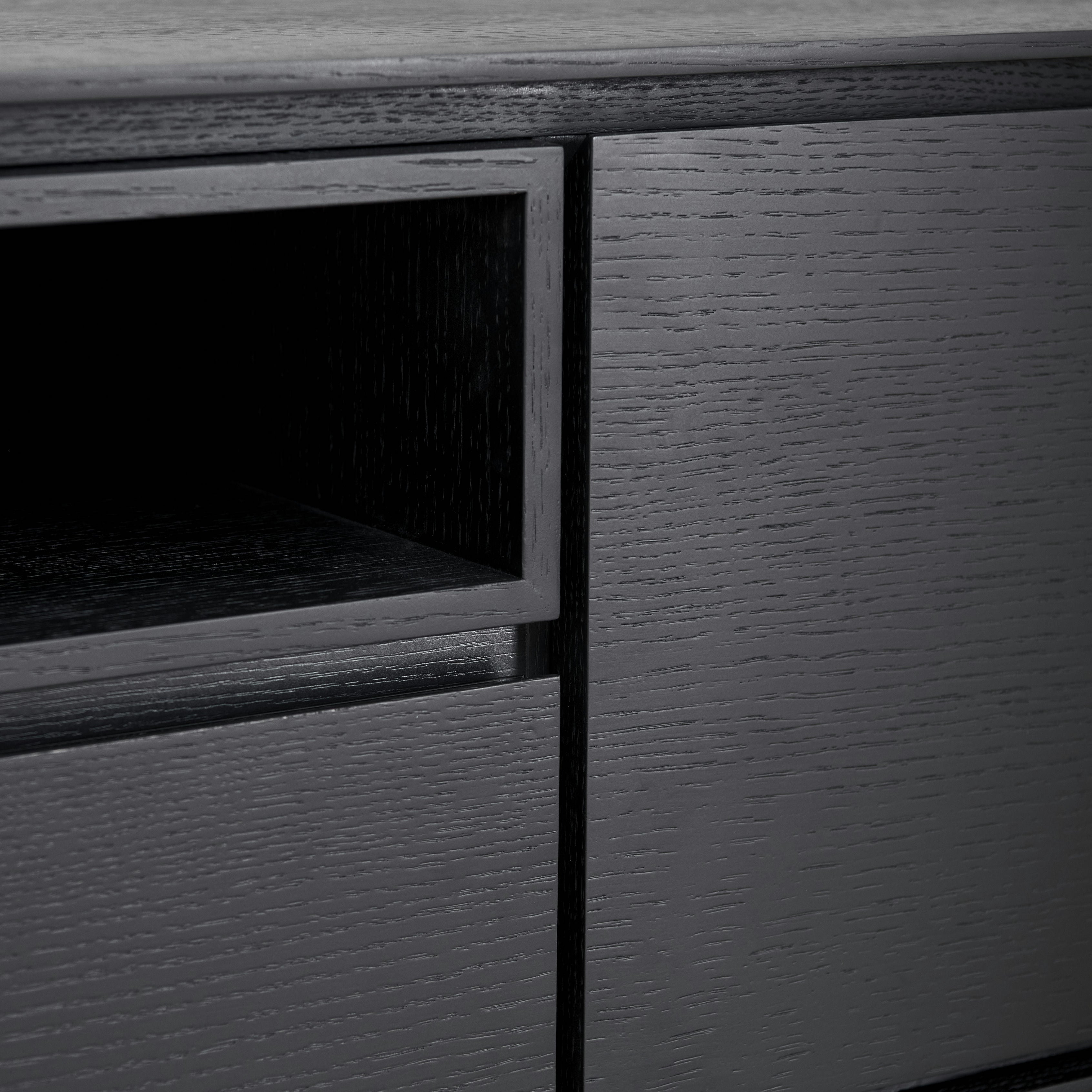 TV Lowboard Tokyo Schwarz 160x45x50 cm - FURNHOUSE