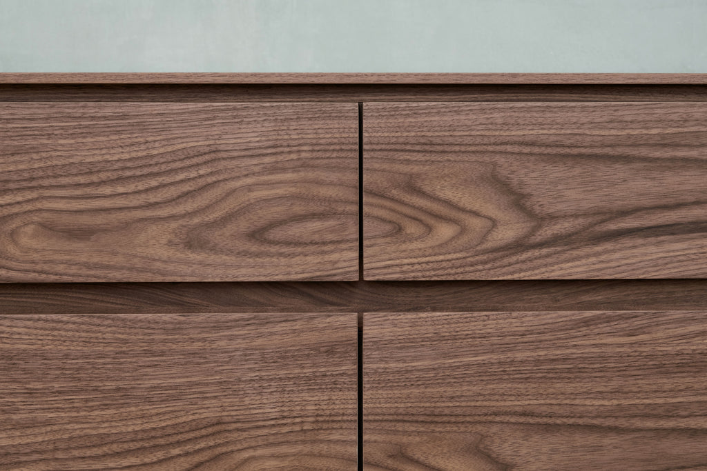 Sideboard Tokyo Nussbaum 4 Türen 205x45x82 cm - FURNHOUSE