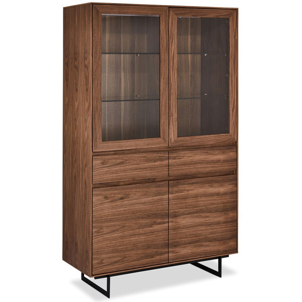 Vitrinenschrank Tokyo Nussbaum - FURNHOUSE