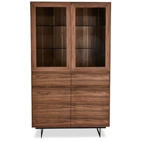 Vitrinenschrank Tokyo Nussbaum - FURNHOUSE