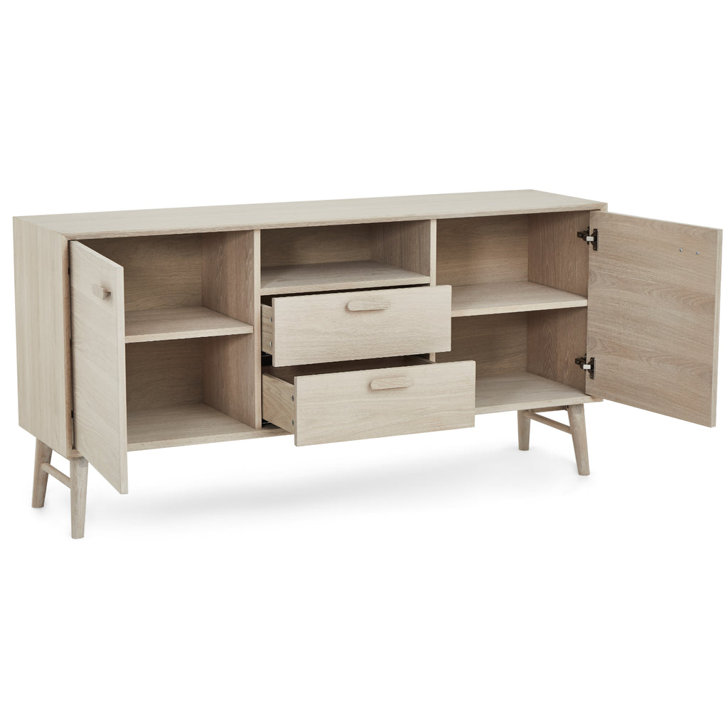 Sideboard Eiche massiv Porto 3 Türen - FURNHOUSE