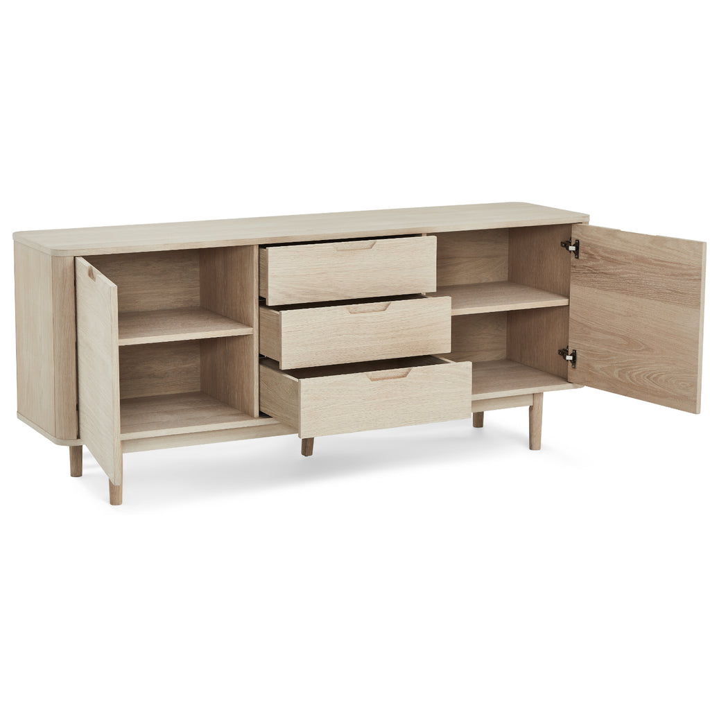 Sideboard Eiche massiv Nyborg 2 Türen - FURNHOUSE