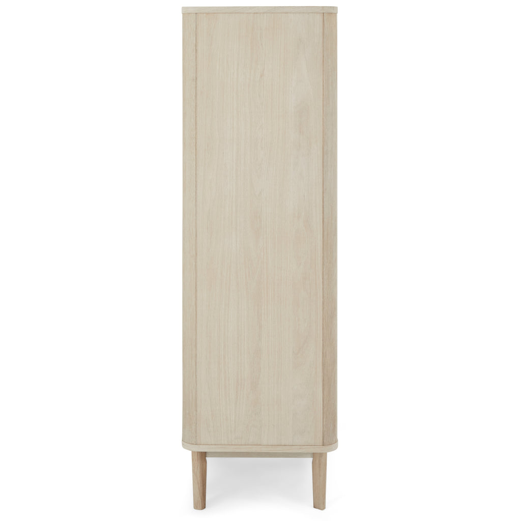 Nyborg Highboard mit LED-Beleuchtung - 123 cm breit - Eiche Weiß geöltes