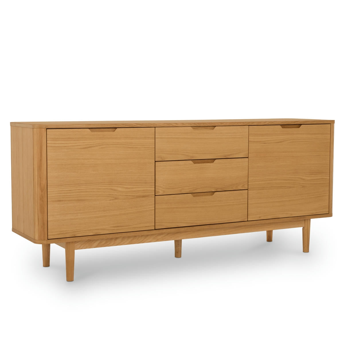 Sideboard Eiche massiv Nyborg 2 Türen - Natürliches Öl - FURNHOUSE