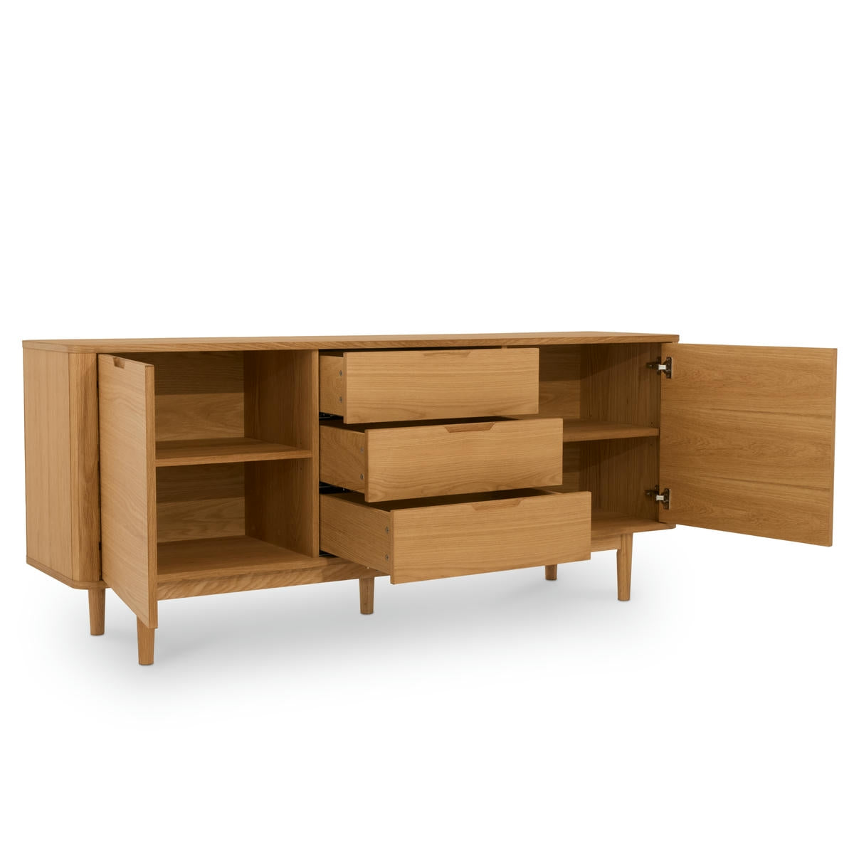 Sideboard Eiche massiv Nyborg 2 Türen - Natürliches Öl - FURNHOUSE