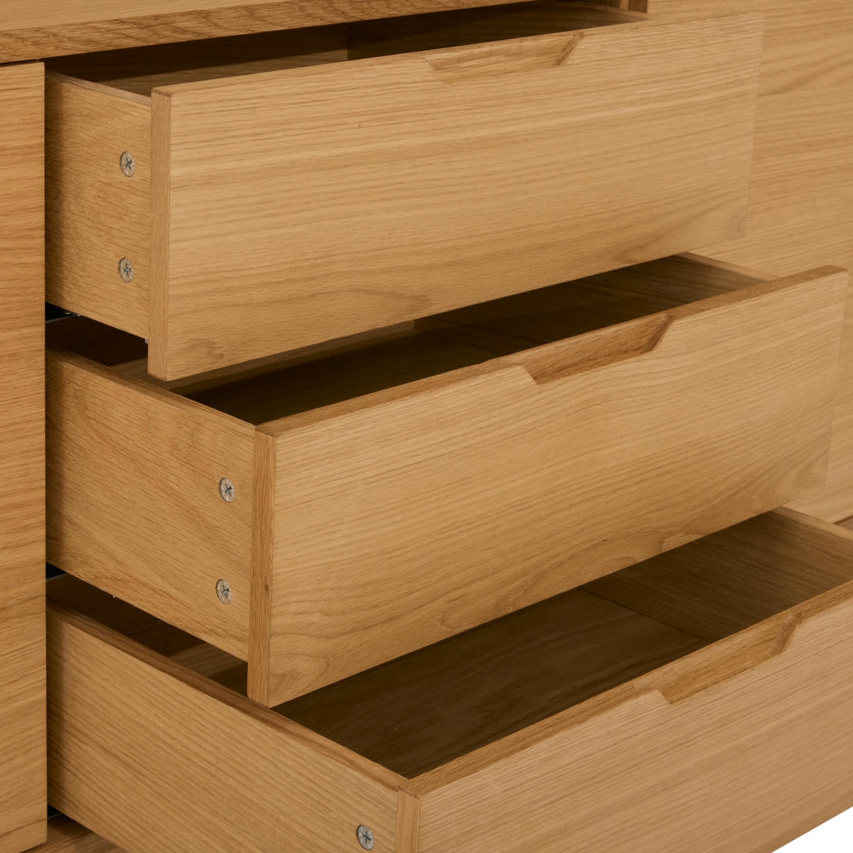 Sideboard Eiche massiv Nyborg 2 Türen - Natürliches Öl - FURNHOUSE