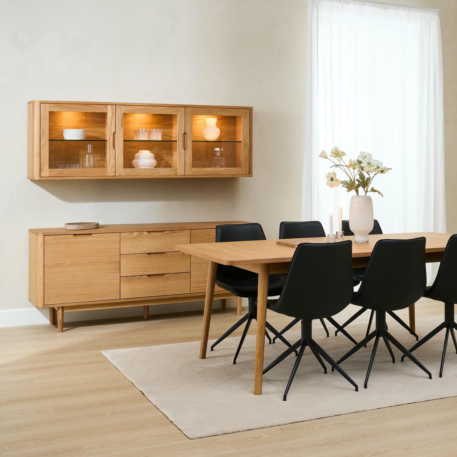 Nyborg Sideboard mit 2 Türen - 180 cm breit - Wildeiche Natur