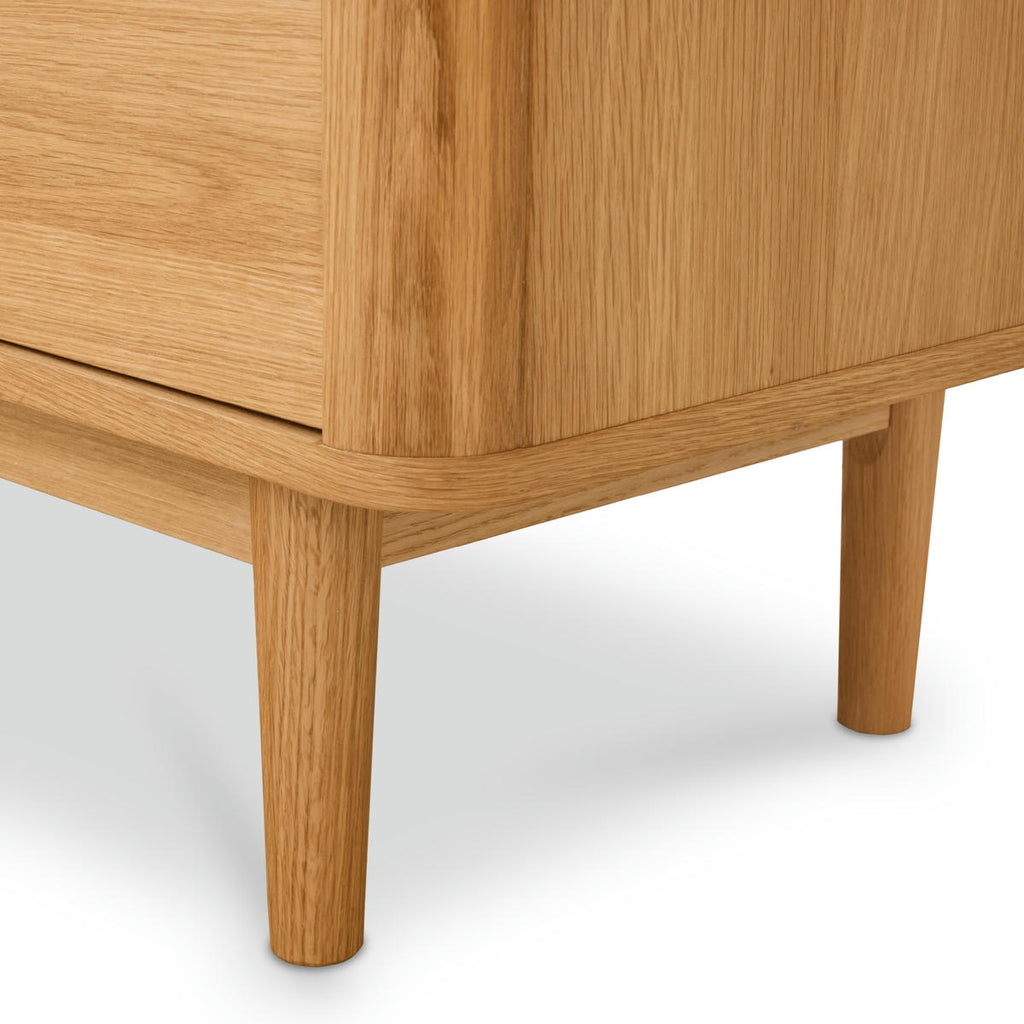 Highboard Eiche massiv Nyborg 4 Türen - Natürliches Öl - FURNHOUSE