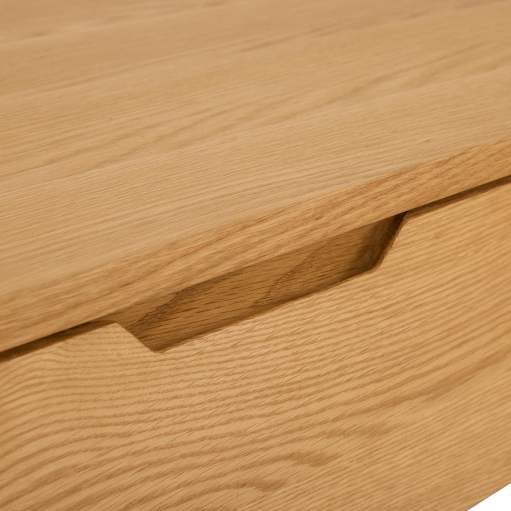 Highboard Eiche massiv Nyborg 4 Türen - Natürliches Öl - FURNHOUSE